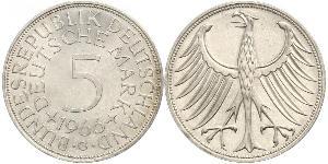 5 Mark Geschichte der Bundesrepublik Deutschland (1949-1990) Silber 