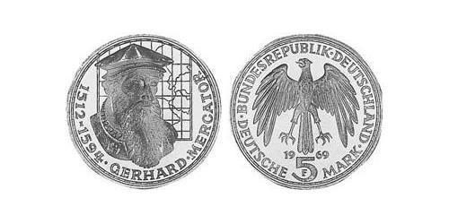 5 Mark Geschichte der Bundesrepublik Deutschland (1949-1990) Silber 