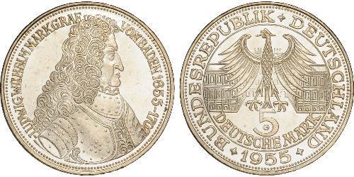 5 Mark Geschichte der Bundesrepublik Deutschland (1949-1990) Silber 