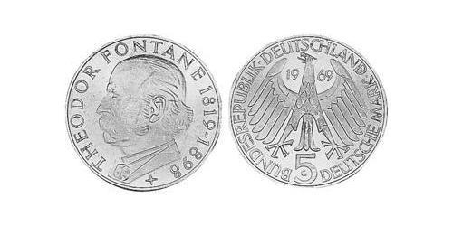 5 Mark Geschichte der Bundesrepublik Deutschland (1949-1990) Silber 