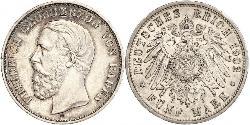5 Mark Grand Duchy of Baden (1806-1918) Silber Friedrich I. (Baden, Großherzog) (1826 - 1907)