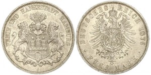 5 Mark Hamburg Silber 