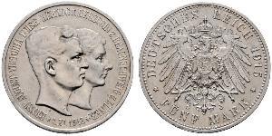 5 Mark Herzogtum Braunschweig (1815 - 1918) Silber Ernst August (Braunschweig) (1887 - 1953)