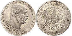 5 Mark Herzogtum Sachsen-Altenburg  (1826 - 1920) Silber Ernst I. (Sachsen-Altenburg) (1826 - 1908)