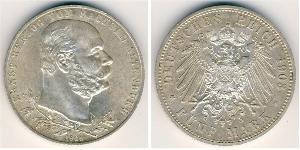 5 Mark Herzogtum Sachsen-Altenburg  (1826 - 1920) Silber Ernst I. (Sachsen-Altenburg) (1826 - 1908)