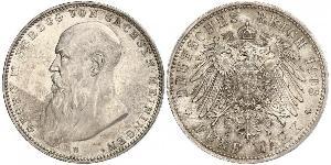 5 Mark Herzogtum Sachsen-Meiningen (1680 - 1918) Silber Georg II. (Sachsen-Meiningen)