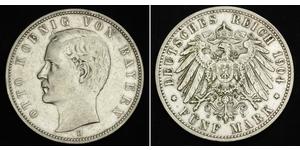 5 Mark Königreich Bayern (1806 - 1918) Silber Otto (Bayern)(1848 – 1916)