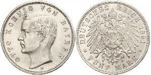 5 Mark Königreich Bayern (1806 - 1918) Silber Otto (Bayern)(1848 – 1916)