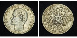 5 Mark Königreich Bayern (1806 - 1918) Silber Otto (Bayern)(1848 – 1916)