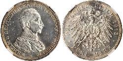 5 Mark Königreich Preußen (1701-1918) Silber Wilhelm II, German Emperor (1859-1941)