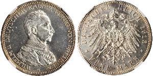 5 Mark Königreich Preußen (1701-1918) Silber Wilhelm II, German Emperor (1859-1941)