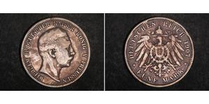 5 Mark Königreich Preußen (1701-1918) Silber Wilhelm II, German Emperor (1859-1941)