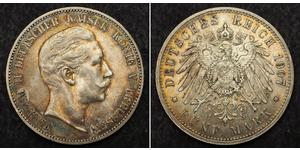 5 Mark Königreich Preußen (1701-1918) Silber Wilhelm II, German Emperor (1859-1941)