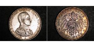 5 Mark Königreich Preußen (1701-1918) Silber Wilhelm II, German Emperor (1859-1941)