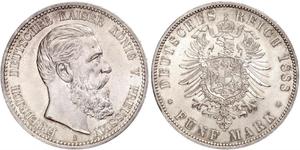 5 Mark Königreich Preußen (1701-1918) Silber Friedrich III. (Deutsches Reich) (1831-1888)