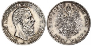 5 Mark Königreich Preußen (1701-1918) Silber Friedrich III. (Deutsches Reich) (1831-1888)