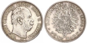 5 Mark Königreich Preußen (1701-1918) Silber Wilhelm I, German Emperor (1797-1888)