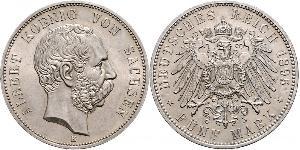 5 Mark Königreich Sachsen (1806 - 1918) Silber Albert (Sachsen)