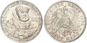 5 Mark Sachsen-Weimar-Eisenach (1809 - 1918) Silber 
