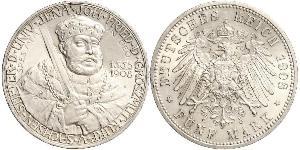 5 Mark Sachsen-Weimar-Eisenach (1809 - 1918) Silber 