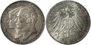 5 Mark Sachsen-Weimar-Eisenach (1809 - 1918) Silber Wilhelm Ernst (Sachsen-Weimar-Eisenach)