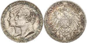 5 Mark Sachsen-Weimar-Eisenach (1809 - 1918) Silber Wilhelm Ernst (Sachsen-Weimar-Eisenach)