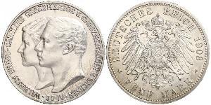 5 Mark Sachsen-Weimar-Eisenach (1809 - 1918) Silber Wilhelm Ernst (Sachsen-Weimar-Eisenach)