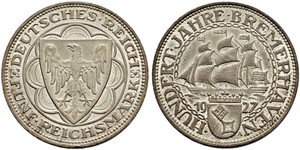 5 Mark Weimarer Republik (1918-1933) Silber 