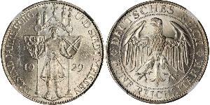 5 Mark Weimarer Republik (1918-1933) Silber 