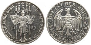 5 Mark Weimarer Republik (1918-1933) Silber 