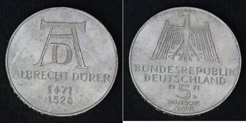 5 Mark Weimarer Republik (1918-1933) Silber 