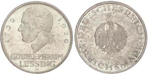 5 Mark German Empire (1871-1918) Silver Gotthold Ephraim Lessing