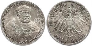 5 Mark Grand Duchy of Saxe-Weimar-Eisenach (1809 - 1918) Silver 