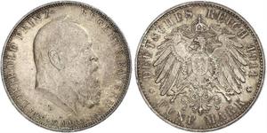 5 Mark Kingdom of Bavaria (1806 - 1918) Silver Otto of Bavaria (1848 – 1916)