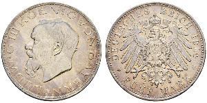 5 Mark Kingdom of Bavaria (1806 - 1918) Silver Ludwig III of Bavaria (1845 – 1921)