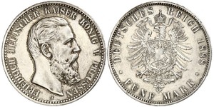 5 Mark Kingdom of Prussia (1701-1918) Silver Frederick III, German Emperor (1831-1888)