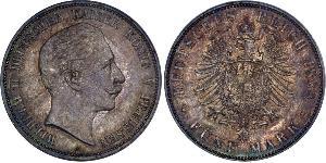 5 Mark Kingdom of Prussia (1701-1918) Silver Wilhelm II, German Emperor (1859-1941)