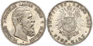 5 Mark Kingdom of Prussia (1701-1918) Silver Frederick III, German Emperor (1831-1888)