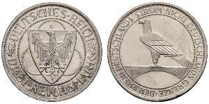 5 Mark Weimar Republic (1918-1933) Silver 