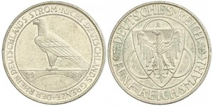 5 Mark Weimar Republic (1918-1933) Silver 