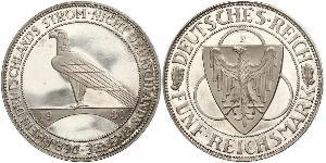 5 Mark Weimar Republic (1918-1933) Silver 