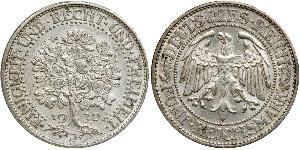 5 Mark Weimar Republic (1918-1933) / Germany Silver 