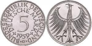 5 Mark West Germany (1949-1990) Silver 