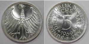 5 Mark West Germany (1949-1990) Silver 