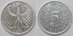 5 Mark West Germany (1949-1990) Silver 