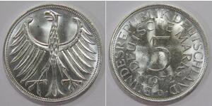 5 Mark West Germany (1949-1990) Silver 
