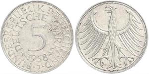 5 Mark West Germany (1949-1990) Silver 
