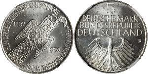 5 Mark Alemania Occidental (1949-1990)  