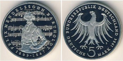 5 Mark Alemania Occidental (1949-1990)  