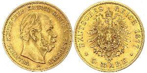 5 Mark 普魯士王國 (1701 - 1918) 金 威廉一世 (德国)